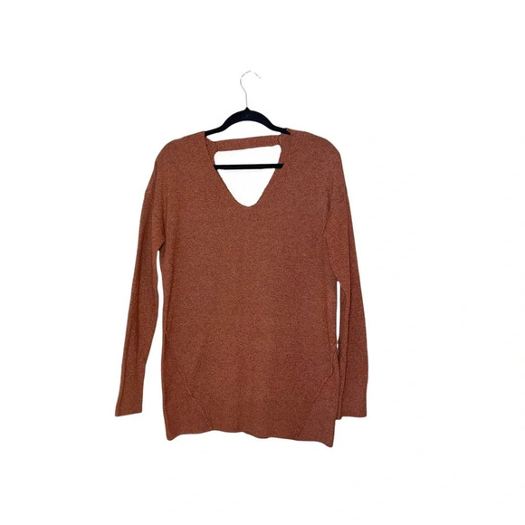 Maurices Burnt Orange Open Back Oversized Knit Tunic Sweater Xsmall Women’s - Picture 12 of 12